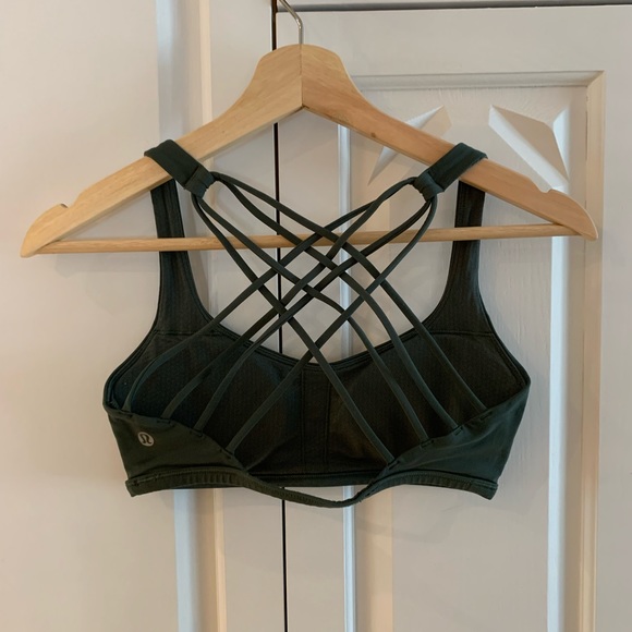 Lululemon Free To Be Wild Sports Bra - Forest Green - Picture 5 of 6